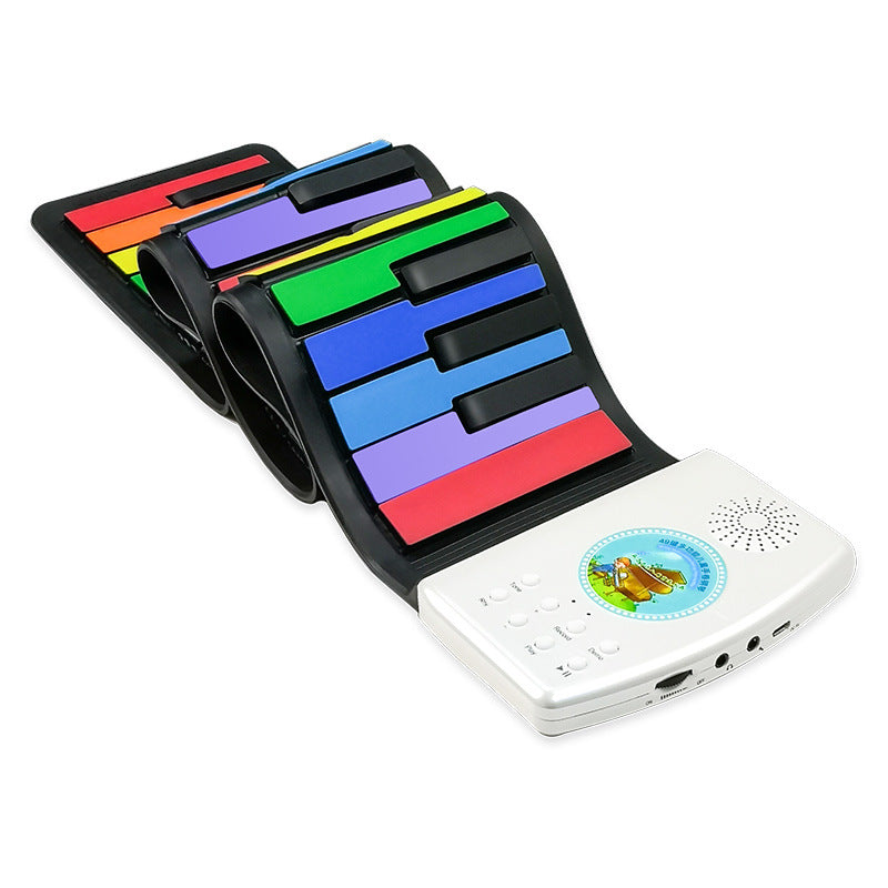 49 Keys Piano Keyboard Rechargeable Roll Up Silicone Electronic Organ Built-in Speaker for Children Beginner 49 Keys Piano Keyboard Rechargeable Roll Up Silicone Electronic Organ Built-in Speaker for Children Beginner